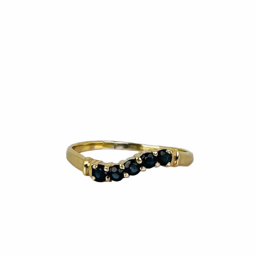 Bague Bague vintage avec saphirs bleus 58 Facettes 2505009