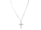 Collier collier croix vintage en or blanc et diamants 58 Facettes 32868