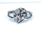 Bague 52 Bague or blanc sertie  de 3 diamants 58 Facettes AB450
