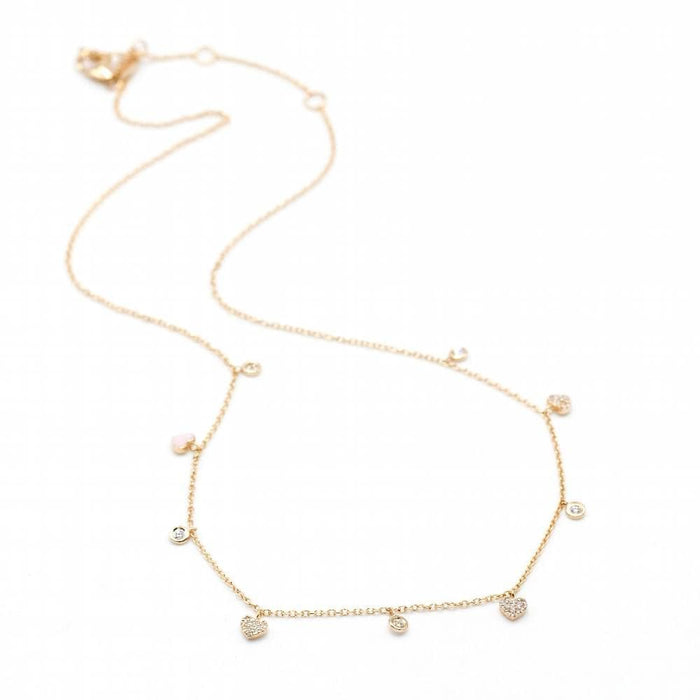 Collier Collier SWEET NOCO en or rose, diamants et émail rose 58 Facettes D363537SO