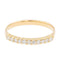 Bague 56.5 Bague Demi alliance Or jaune Diamant 58 Facettes 2271469CN