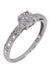 Bague 54 Bague solitaire or blanc diamants 58 Facettes 086101