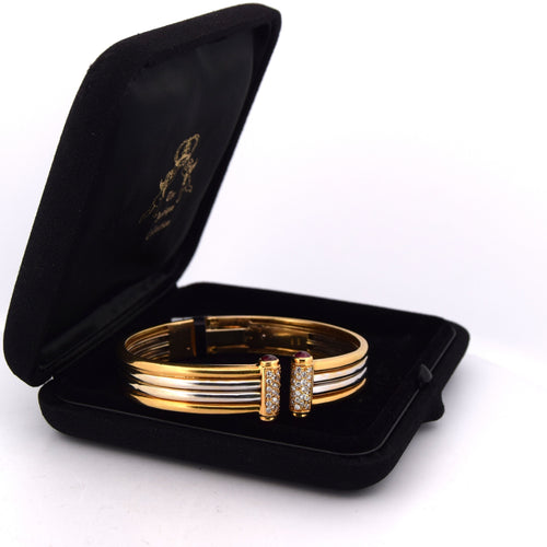 Bracelet Piaget - Bracciale en or jaune 18 kt avec diamants et rubis 58 Facettes