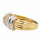 55 Bague Or jaune, Or blanc Diamant 58 Facettes 1639196CN
