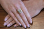 Bague 52 Bague ancienne aquamarine 8,50 ct en or jaune, Suède 1942 58 Facettes 11622