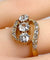 Bague 49 Bague en or jaune 18 carats et diamants vers 1900 58 Facettes AB497