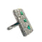 Bague Bague Art Déco émeraudes diamants 58 Facettes Q288A(739)