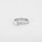 Bague 54 Solitaire or blanc orné de diamants 58 Facettes 517564