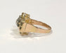 Ring 62 Yellow gold and diamond Tank ring 58 Facettes