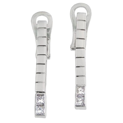 Boucles d'oreilles Boucles d'oreilles en or blanc, diamants naturels H/VVS, 0,42 ct 58 Facettes MG-200540
