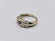 Bague 54 Bague OR Jaune 14k sertie d'une tourmaline au centre et d'éclats de diamants sur les côtés 58 Facettes 1-0000437/5