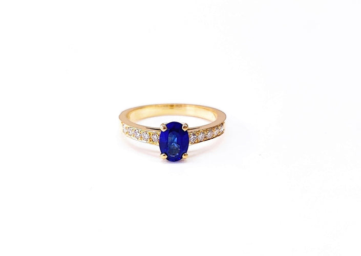 Bague 53.5 Bague saphir et diamant 58 Facettes Bag.S.Lgn.FA.41