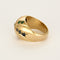 Bague 57 Bague dôme en or jaune, diamant, émeraudes, rubis et saphirs 58 Facettes B250518
