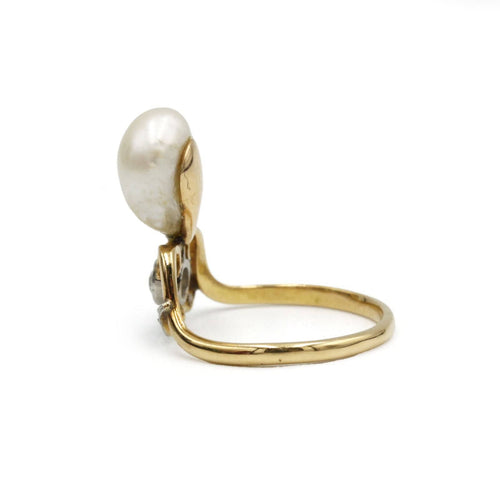 Bague 51 Bague or, perle et diamants 58 Facettes 1033