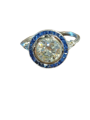 Bague Bague Art Déco en or blanc et diamants taille ancienne, années 1930 58 Facettes