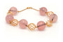 Bracelet Bracelet or jaune et quartz rose 58 Facettes 20745