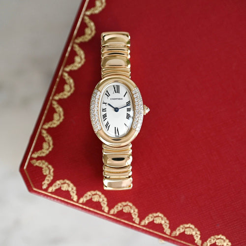 Cartier Baignoire Small YG Diamonds 58 Facettes