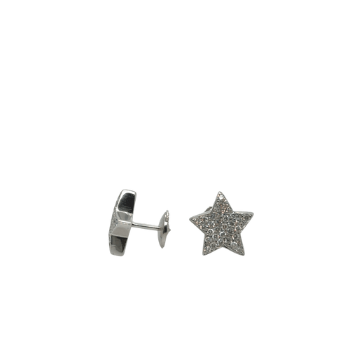 Boucles d'oreilles Paire de boucles d’oreilles - Or blanc et diamants 58 Facettes 1.0001402/1