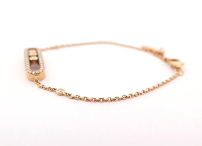 Bracelet bracelet MESSIKA baby move pave 04325 t13-14 en or rose 18k diamants 58 Facettes 270292