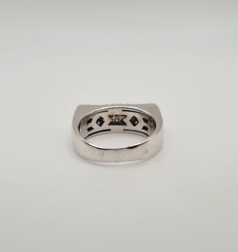 Bague 52.5 Bague or blanc diamants 58 Facettes