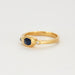 Ring 56 Bangle ring in yellow gold, sapphire and diamonds 58 Facettes SPEV 13