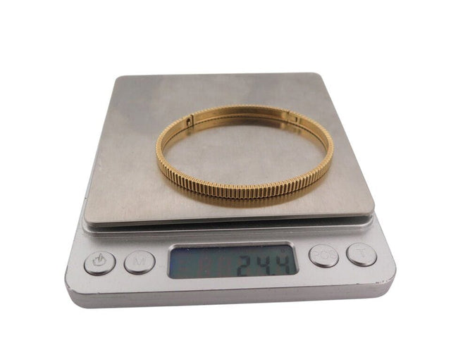 Bracelet bracelet BOUCHERON jonc gros grain quatre pm en or jaune 18k 24.4gr 58 Facettes 269263