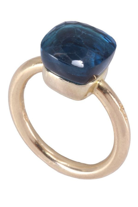 Bague 53 POMELLATO - BAGUE NUDO CLASSIC TOPAZE BLUE LONDON 58 Facettes 085741