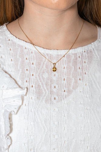 Collier Collier Or jaune Citrine, Diamant 58 Facettes 4719580CN