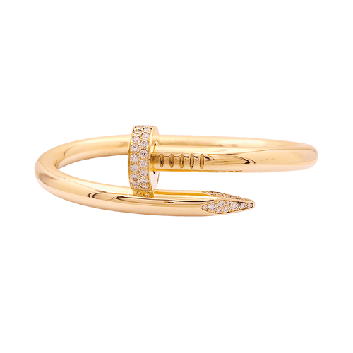 Bracelet Bracelet Cartier, "Juste un clou", or jaune, diamants. 58 Facettes 34751