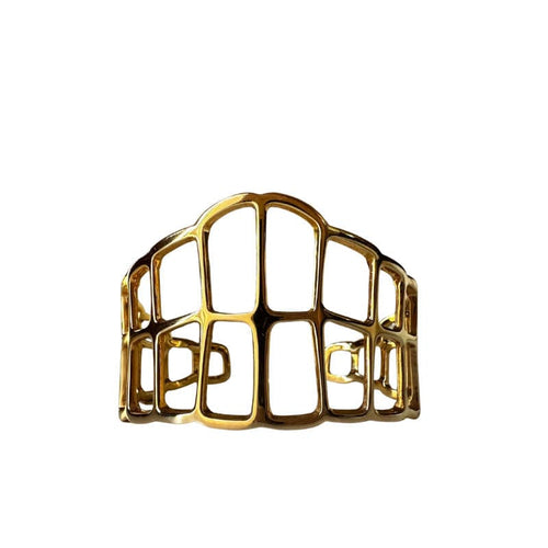 Bracelet HERMÈS - Bracelet manchette - en or jaune 18k 58 Facettes