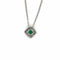 Collier Collier Emeraude Diamants Or Blanc 58 Facettes