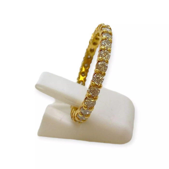 Bague 61 Alliance or jaune diamants 58 Facettes 330067084