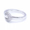 Bague 57 Bague Boucle en Or Blanc et Diamants 58 Facettes N102885LF