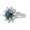 Bague 45 Bague  Marguerite  Or blanc Saphir, Diamant 58 Facettes 3905085CN