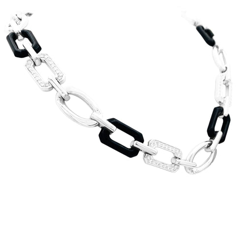 Collier Collier Chanel, « Première Onyx », onyx, diamants, or blanc. 58 Facettes 35049