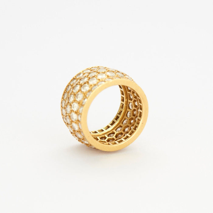 CARTIER - NIGERIA - Bague or jaune pavée de diamants