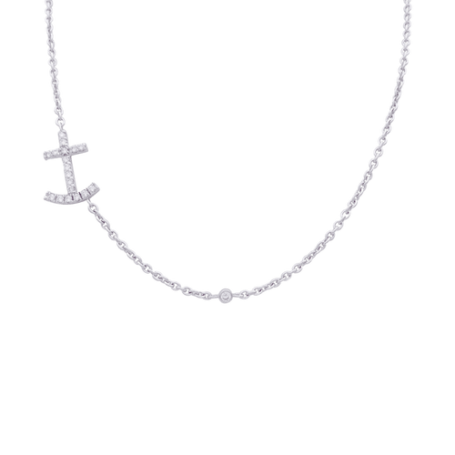 Collier Collier or blanc et diamants. 58 Facettes 33429