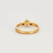 Ring 50 Solitaire ring in yellow gold and diamonds 58 Facettes SPEV 15