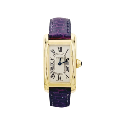 Montre Montre Cartier, "Tank Américaine", or jaune. 58 Facettes 34992