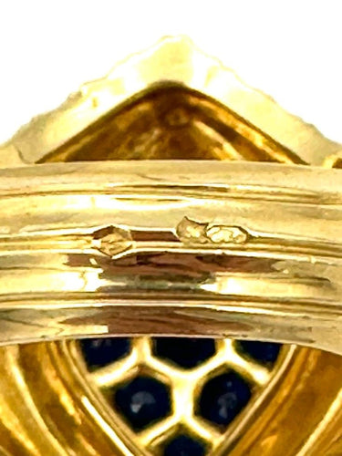 Bague 56 PIAGET - Bague vintage or jaune et saphir 58 Facettes