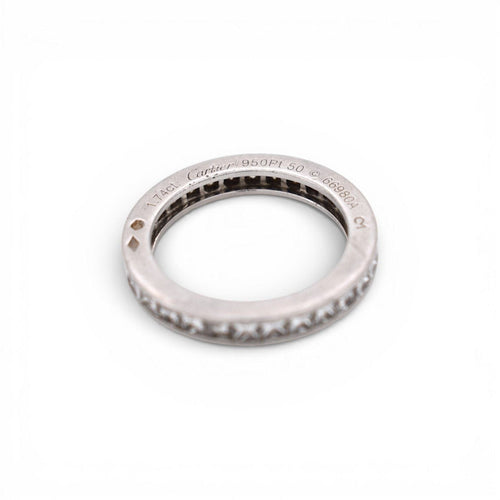 Bague 50 CARTIER Alliance éternité Art Déco – Platine & Diamants, 1920 58 Facettes 520