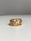 Bague en or jaune motif végétal