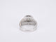 Bague 54 Bague entourage en or blanc avec diamants 58 Facettes 2041