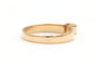 Bague 52 Bague contemporaine en or jaune sertie d'un diamant (0.03ct) 58 Facettes 22912