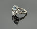 Bague 53 Bague ancienne Vous & Moi en or et platine, diamants et saphir 58 Facettes