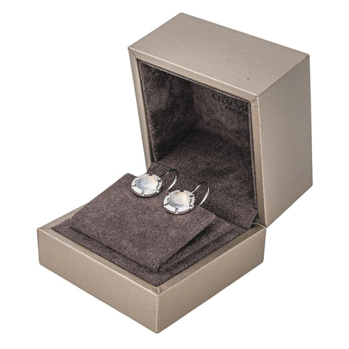 Boucles d'oreilles Chaumet Boucles d'oreilles Dormeuses Class One Croisière Or blanc Pierre de lune, Diamant 58 Facettes 4552100CN