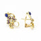 Boucles d'oreilles Lapis Lazuli, Émail et Diamants 58 Facettes D361033JC