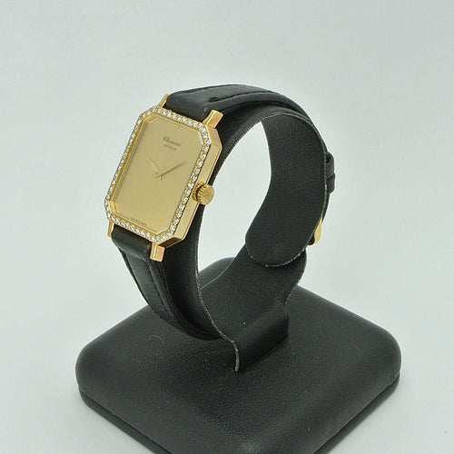 Montre Montre Chopard Genève avec boîtier en or 18 carats et diamants 58 Facettes