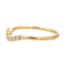 Bague 53 Bague Demi alliance Or jaune Diamant 58 Facettes 4098641RV