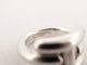 Bague 54 bague HERMES vif argent massif 925 14gr motif h t54 + boite  sterling 58 Facettes 267571